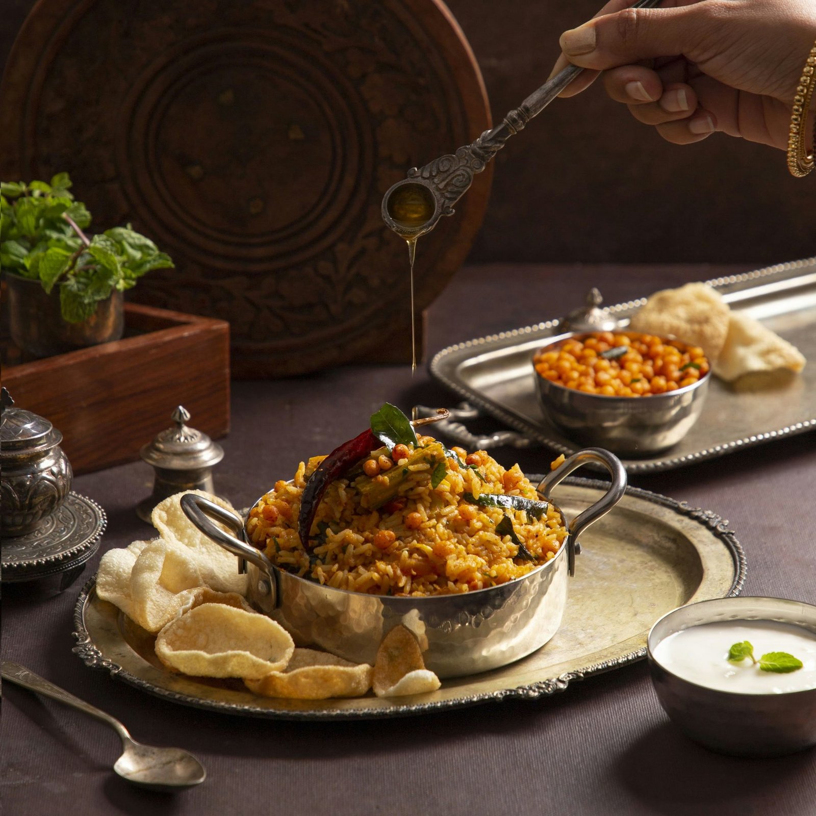 Styled restaurant food photography for social media content